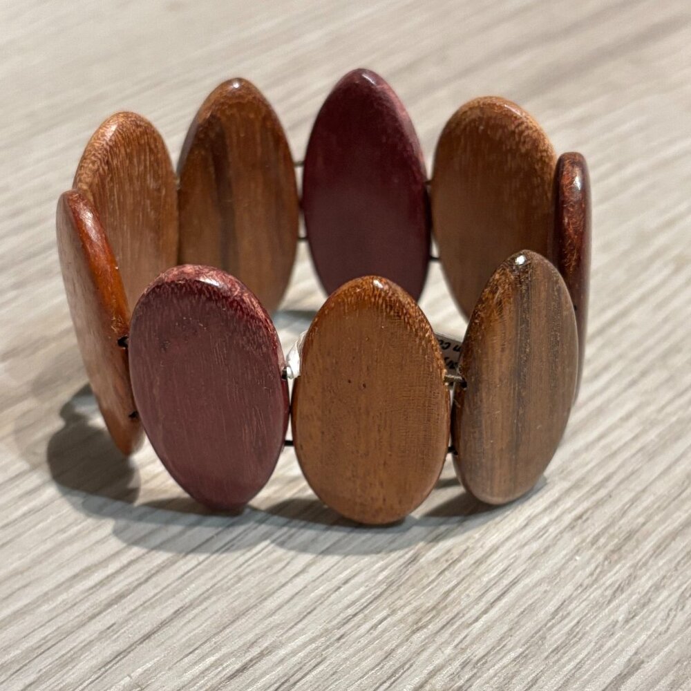 Pulsera Ironwood Bracelet NEW Costa Rica Multi-Color Wood